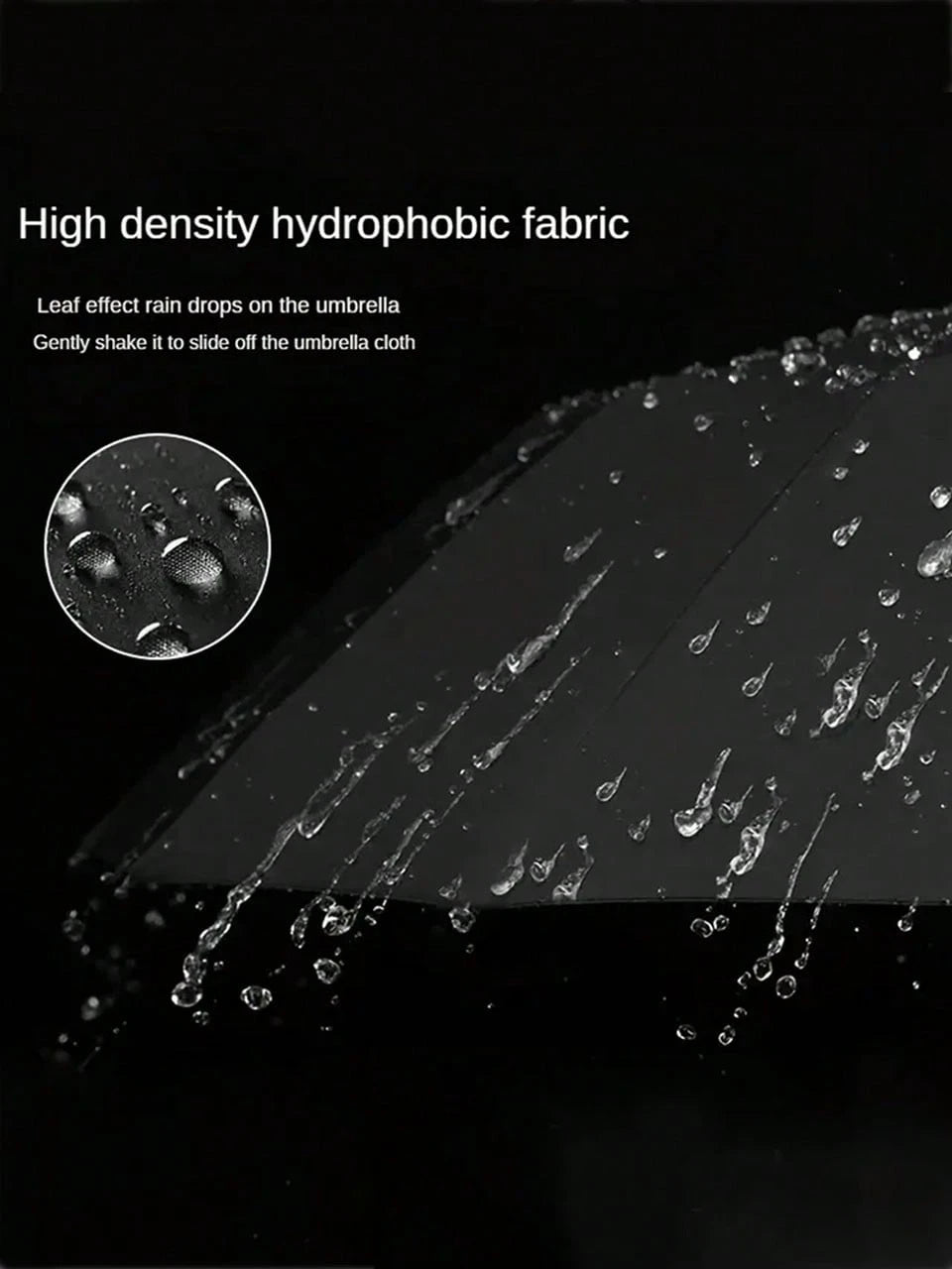 1pc 10-Rib Automatic Open/Close Large Reinforced Sun Protection Umbrella (Size, Weight, Ribs, Rib Color Random)