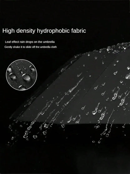 1pc 10-Rib Automatic Open/Close Large Reinforced Sun Protection Umbrella (Size, Weight, Ribs, Rib Color Random)