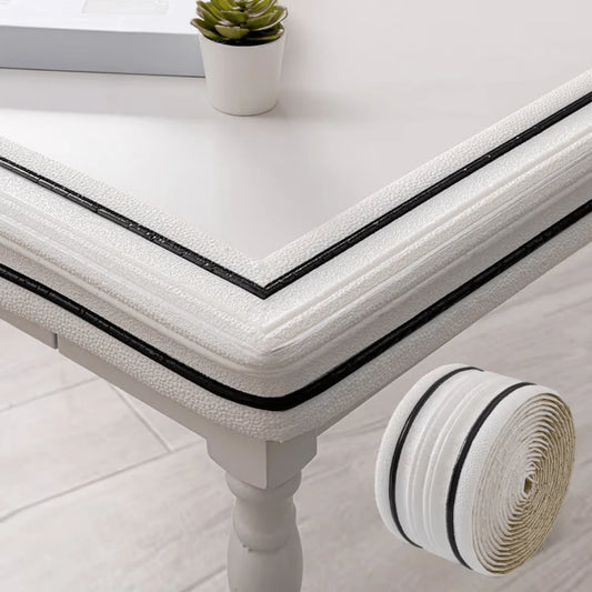 1pc 2.3mx14cm Self Adhesive Flexible Foam Baseboard, Peel & Stick 3D Decorative Wall Line Floor Border Molding Trim