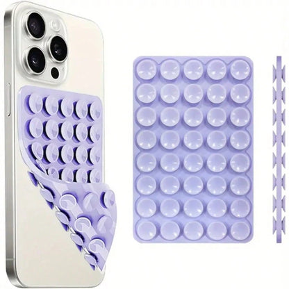 1pc/2pcs/3pcs/4pcs Strong Grip Silicone Phone Case With Double-Sided Suction Cup Mount- Hands-Free Stand For Selfies & Videos, Durable Mobile Accessory