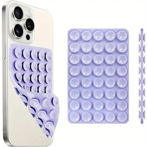 1pc/2pcs/3pcs/4pcs Strong Grip Silicone Phone Case With Double-Sided Suction Cup Mount- Hands-Free Stand For Selfies & Videos, Durable Mobile Accessory