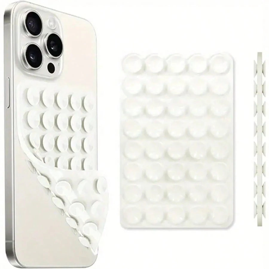 1pc/2pcs/3pcs/4pcs Strong Grip Silicone Phone Case With Double-Sided Suction Cup Mount- Hands-Free Stand For Selfies & Videos, Durable Mobile Accessory