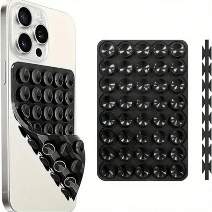 1pc/2pcs/3pcs/4pcs Strong Grip Silicone Phone Case With Double-Sided Suction Cup Mount- Hands-Free Stand For Selfies & Videos, Durable Mobile Accessory