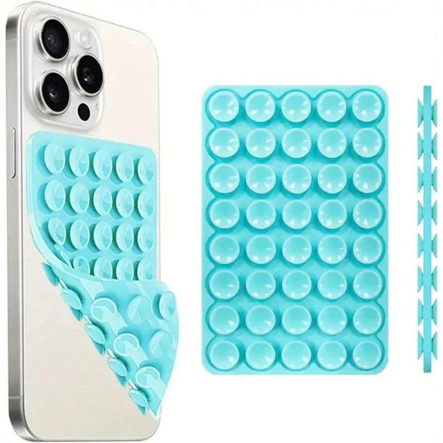 1pc/2pcs/3pcs/4pcs Strong Grip Silicone Phone Case With Double-Sided Suction Cup Mount- Hands-Free Stand For Selfies & Videos, Durable Mobile Accessory