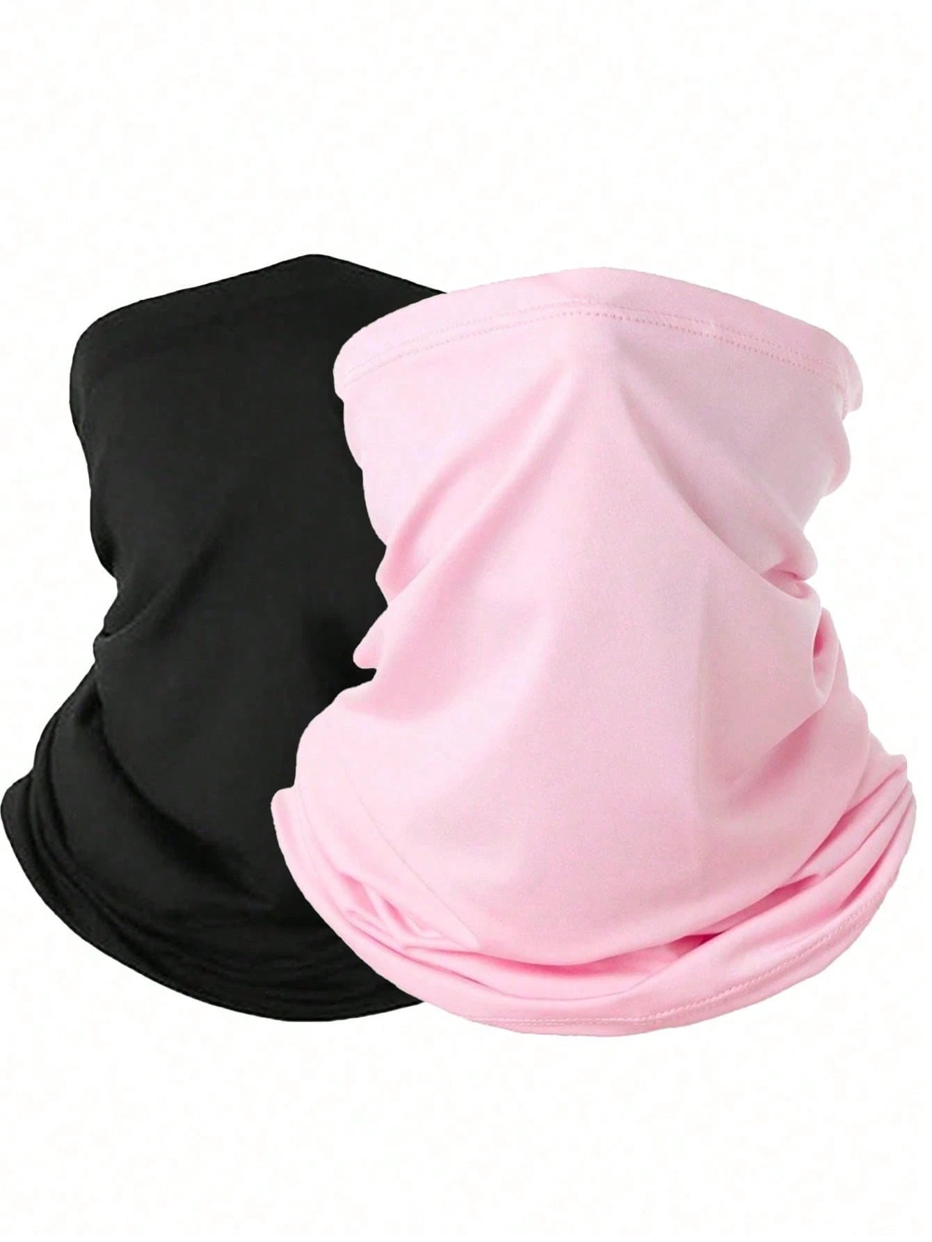 1pc/2pcs/3pcs Unisex Solid Color Breathable Sports Face Mask Elastic Sun Protection Headwear, Suitable For Daily Outings, Hiking, Fishing, Etc.
