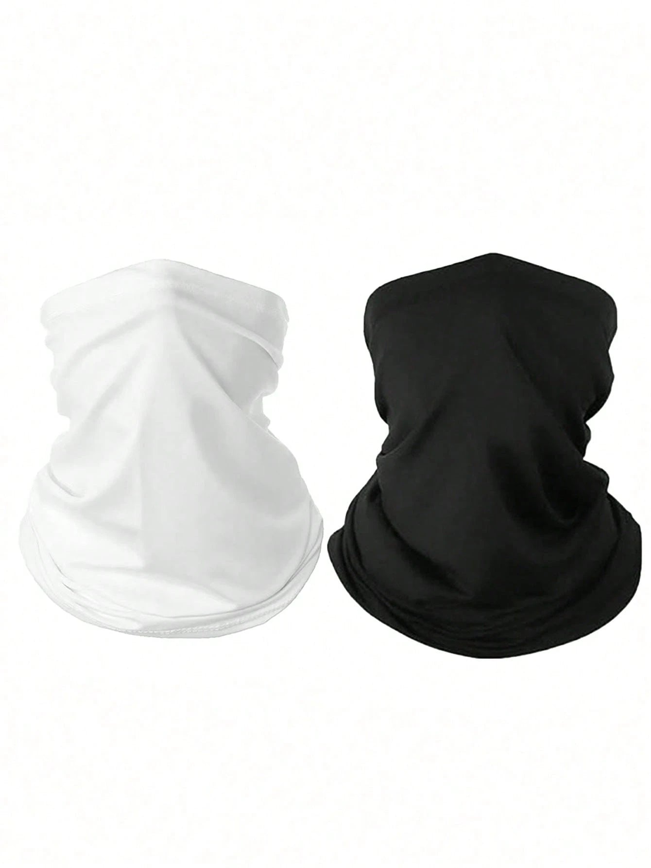 1pc/2pcs/3pcs Unisex Solid Color Breathable Sports Face Mask Elastic Sun Protection Headwear, Suitable For Daily Outings, Hiking, Fishing, Etc.