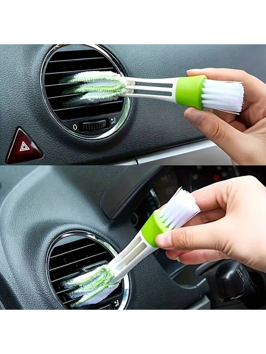 1Pc/2Pcs Car Air Vent Cleaning Brush- Soft Bristle Interior Duster, Car Interior Cleaning Tool, Auto Accessories, Car Detailing