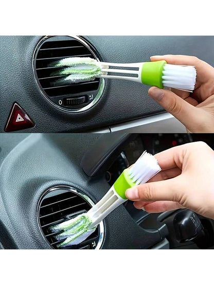 1Pc/2Pcs Car Air Vent Cleaning Brush- Soft Bristle Interior Duster, Car Interior Cleaning Tool, Auto Accessories, Car Detailing