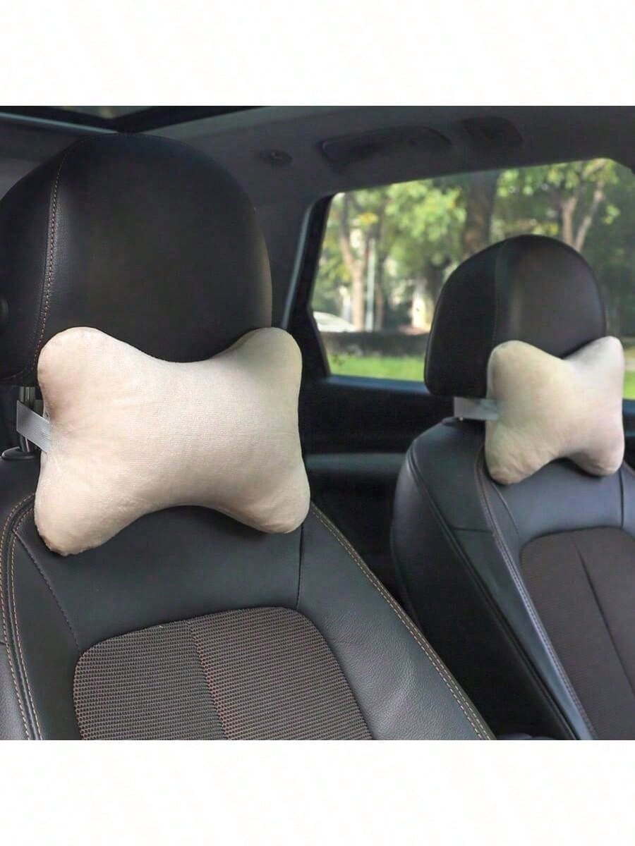 1pc/2pcs Car Headrest, Car Neck Protection Pillow, Car Headrest, Cervical Pillow, Neck Cushion, Car Interior Products Suitable For Driving, Home, Office Seats, Relieve Neck Pain And Pressure Car Pillo