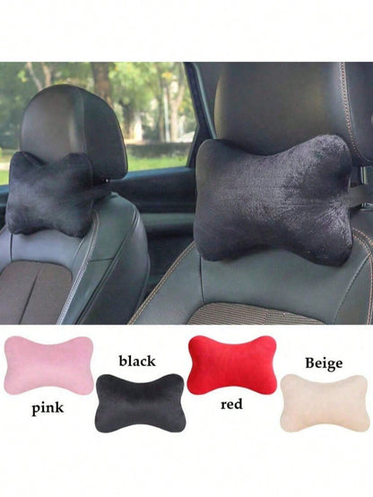 1pc/2pcs Car Headrest, Car Neck Protection Pillow, Car Headrest, Cervical Pillow, Neck Cushion, Car Interior Products Suitable For Driving, Home, Office Seats, Relieve Neck Pain And Pressure Car Pillo