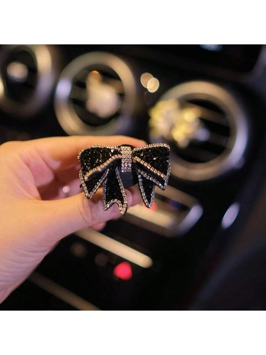 1pc/2pcs Decorative Clip With Bow For Women, Creative Accessory In Fashion, Interior Decoration