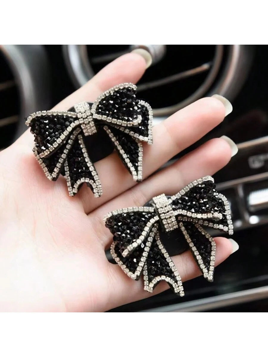 1pc/2pcs Decorative Clip With Bow For Women, Creative Accessory In Fashion, Interior Decoration
