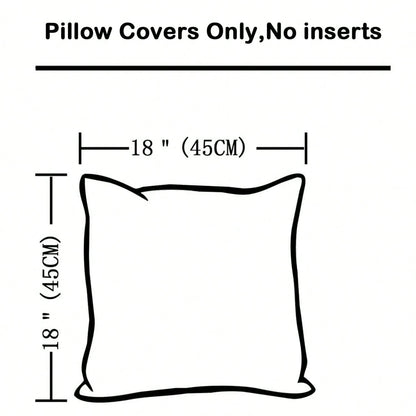 1pc/2pcs Halloween Devil Pumpkin Pillow Case, Suitable For Holiday Decoration Cushion Cover, Orange Square 45x45cm Pillow Case, Suitable For Bedroom Sofa Living Room Bedroom Decoration Cushion Cover
