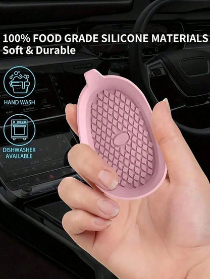 1pc/2pcs Silicone Car Cup Holders, Universal Anti-Slip Embedded Car Interior Accessories- Car Cup Holder Insert Coaster