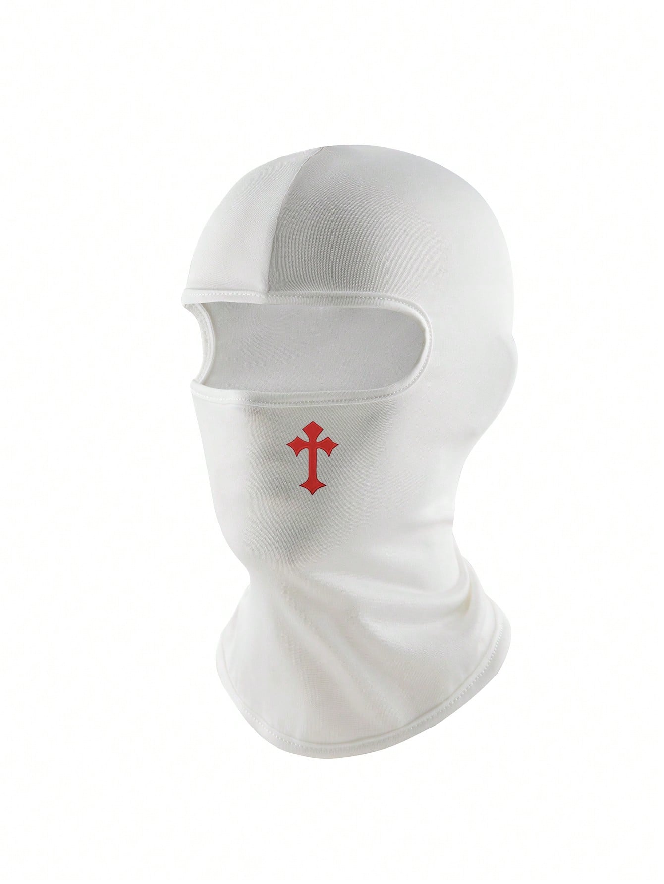 1pc/2pcs Unisex Solid Color Printed Balaclava Hat Set, Single Hole Full Face Mask Headwear For Cycling, Suitable For Daily Wear And Outdoor Activities