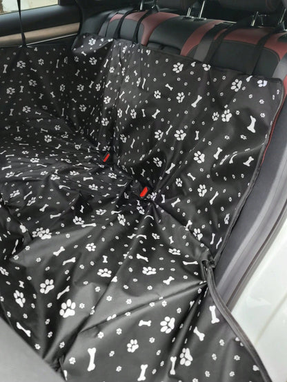 1pc 600D Oxford Cloth Printed Waterproof Anti-Dirty Wear-Resistant Car Rear Pet Seat Cover, Pet Friendly