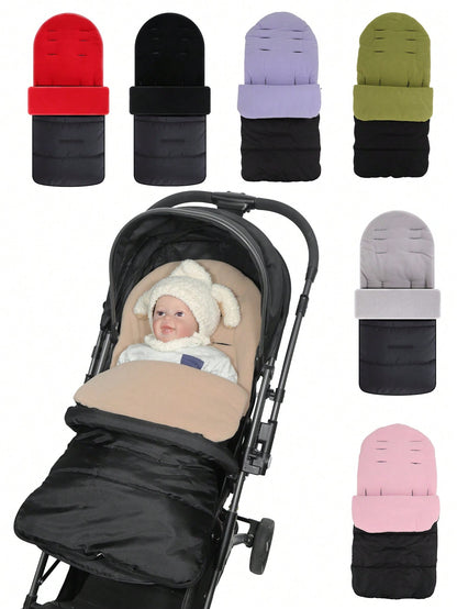 1pc Baby Stroller Foot Cover, Winter Essential, Warm & Comfortable Design, Easy Installation, Provides Cozy Protection, Best Gift Choice