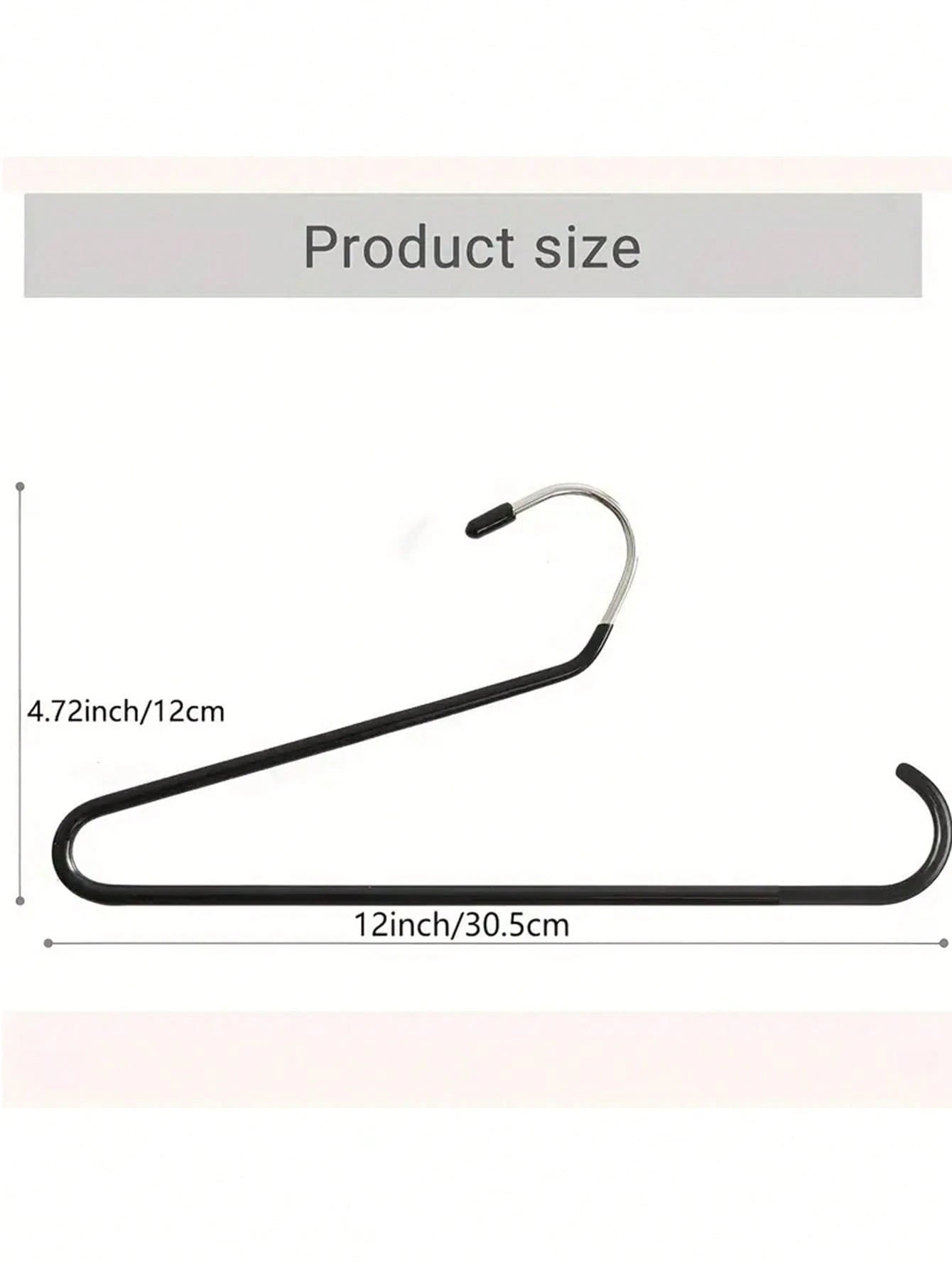 1pc Baseball Cap Holder Rack, Made Of Metal And Plastic, Fits For Closet, Portable Hat Storage Hanger, Holds Up To 20 Caps, Suitable For Various Cap Types And Sizes, Black,Bag,Organizer,Storage, Back
