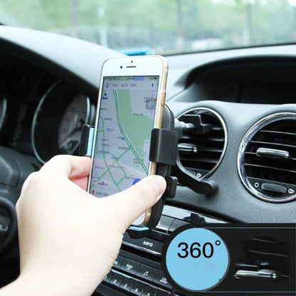 1pc Black ABS Multi-Function Universal Car Phone Holder, Car Air Vent Phone Mount, Navigation Phone Holder