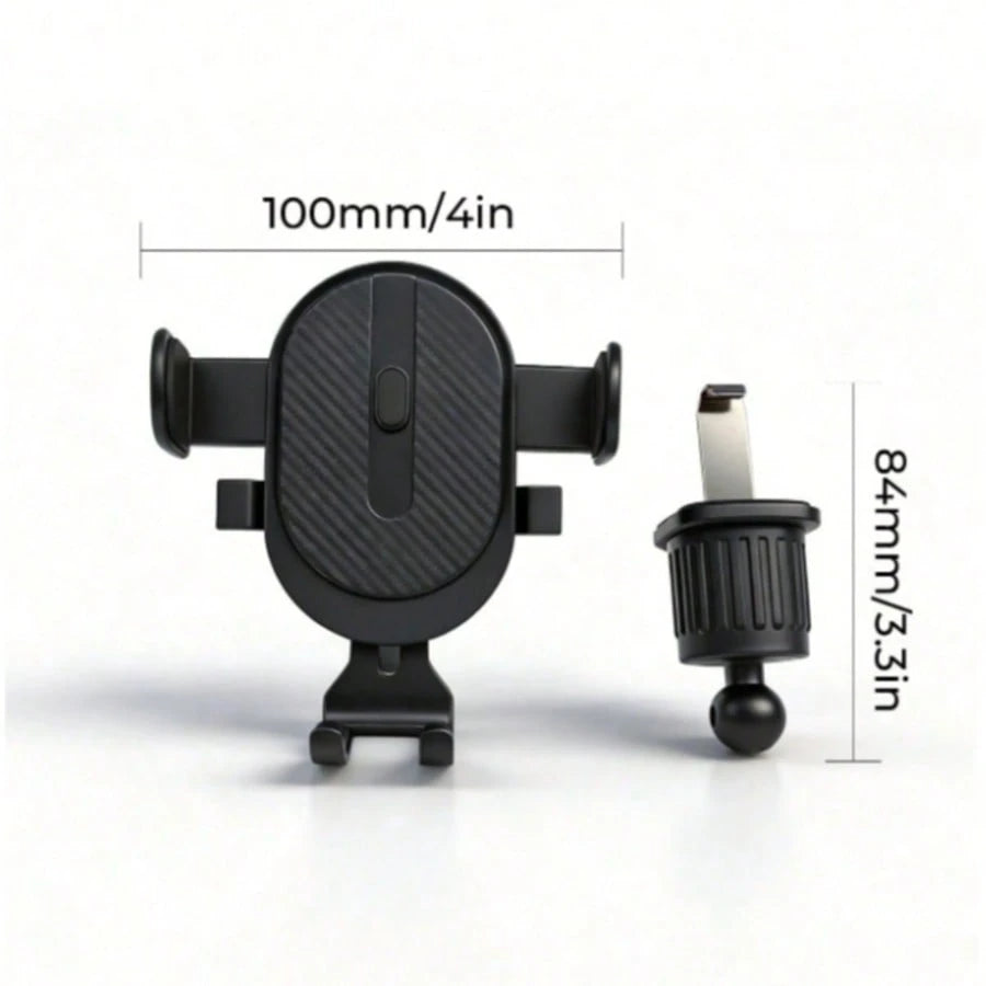 1pc Black ABS Multi-Function Universal Car Phone Holder, Car Air Vent Phone Mount, Navigation Phone Holder