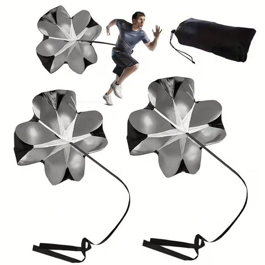 1pc Black Resistance Parachute For Fitness Training- Multi-Functional Speed Training Equipment, Foldable And Portable, Enhances Speed And Acceleration, Easy To Carry And Store, Convenient For Transpo