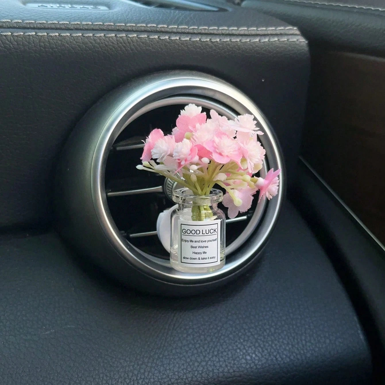 1pc Car Air Vent Clip Decor, Creative Galaxy Stars & Flower Fresh Air Conditioning Outlet Decoration