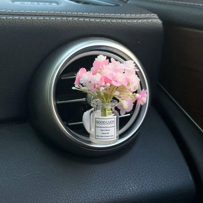1pc Car Air Vent Clip Decor, Creative Galaxy Stars & Flower Fresh Air Conditioning Outlet Decoration