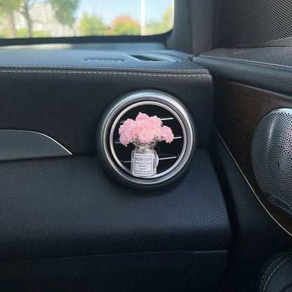 1pc Car Air Vent Clip Decor, Creative Galaxy Stars & Flower Fresh Air Conditioning Outlet Decoration