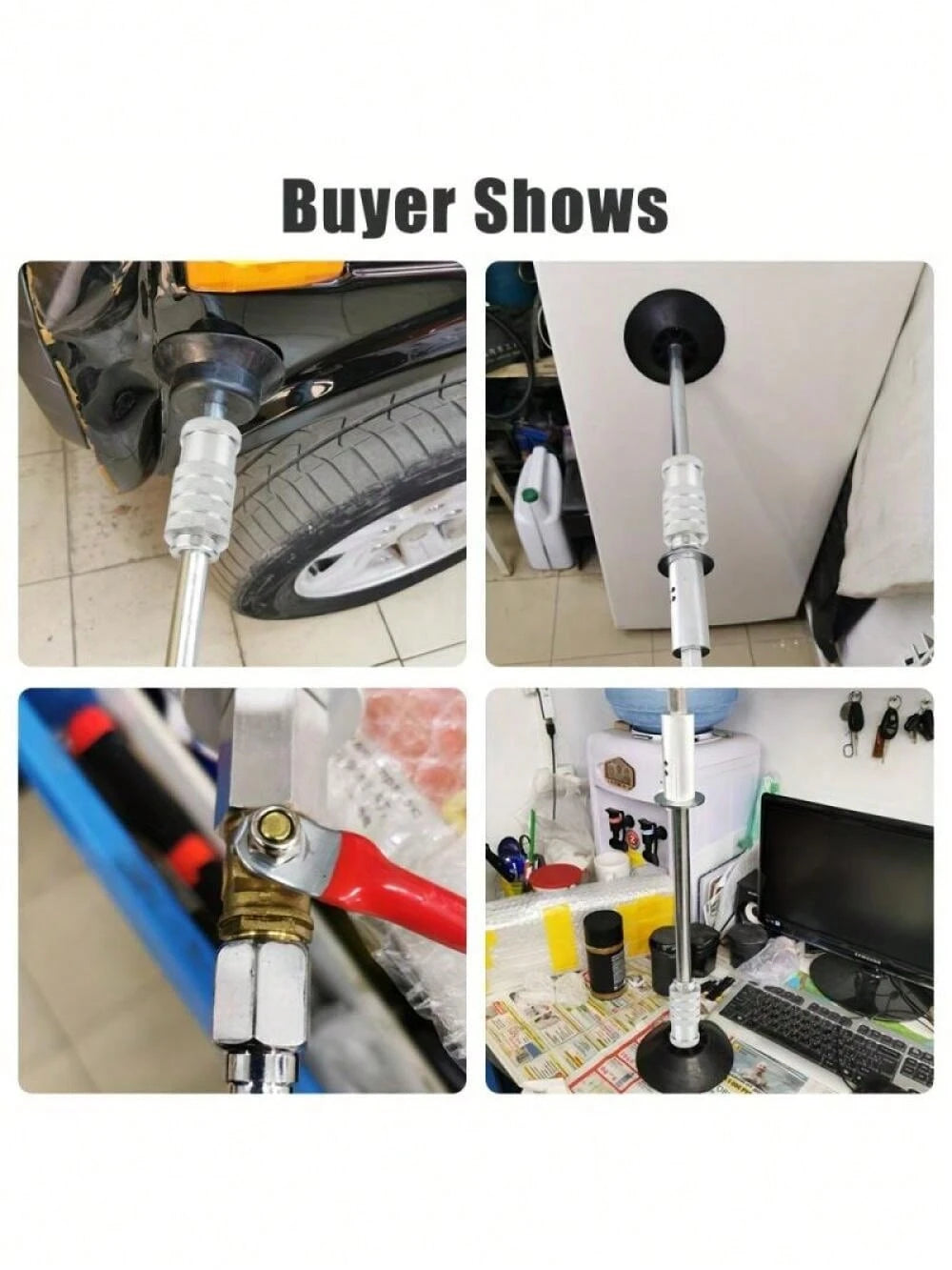 1pc Car Dent Puller Air Pneumatic Dent Puller Tools For Car Dent Repair, Auto Body Repair Suction Cup Slide Hammer Tool Kit Hand Tools With Accessories