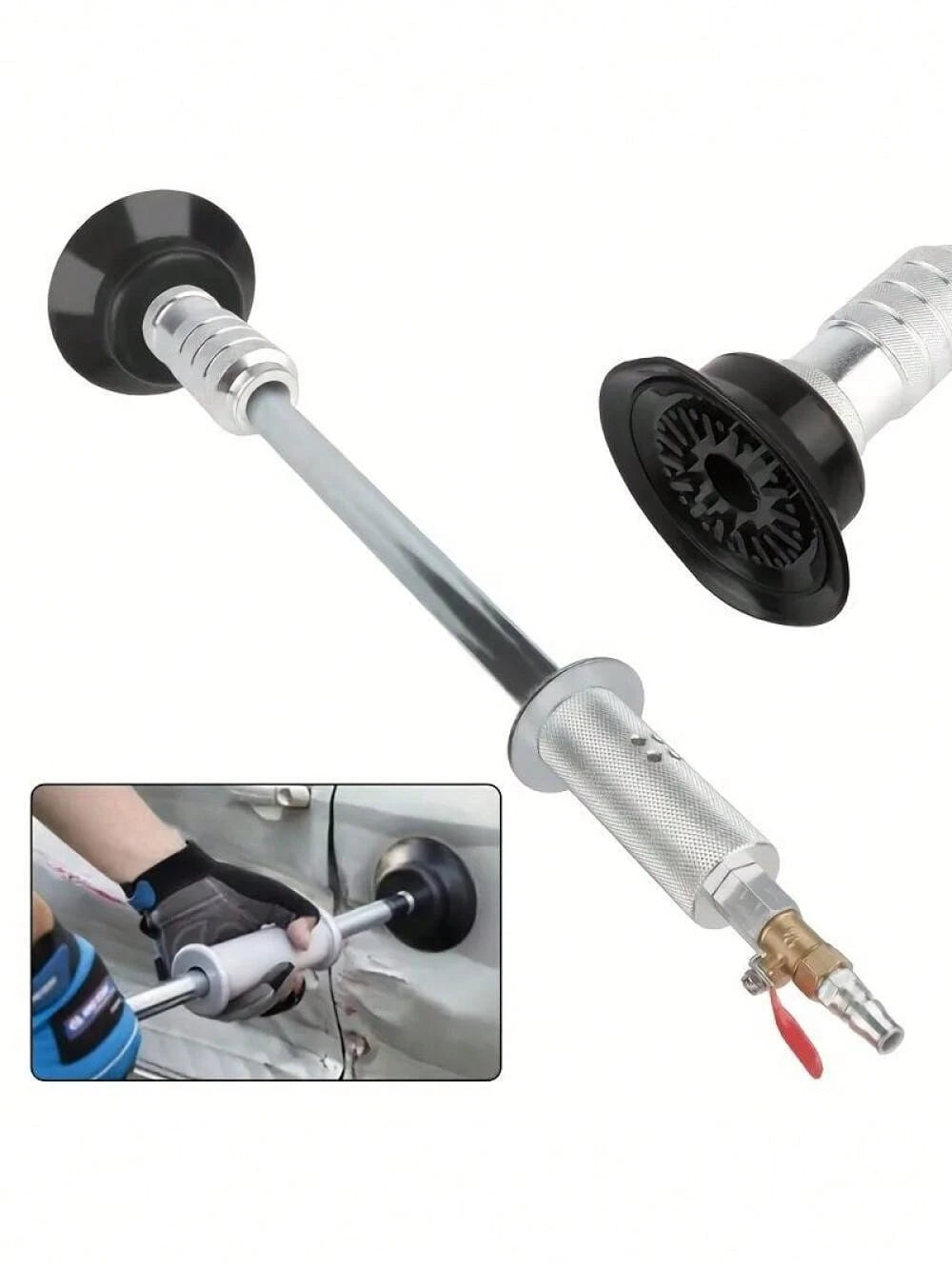 1pc Car Dent Puller Air Pneumatic Dent Puller Tools For Car Dent Repair, Auto Body Repair Suction Cup Slide Hammer Tool Kit Hand Tools With Accessories