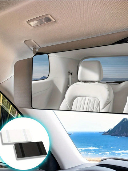 1pc Car Makeup Mirror, Sun Visor Makeup Mirror, Car Rearview Mirror, Ultra-Thin Strap, Elastic Band, High-Definition Makeup Mirror, Women's Car Accessories, Automotive Parts (This Product Is A Non-Ill