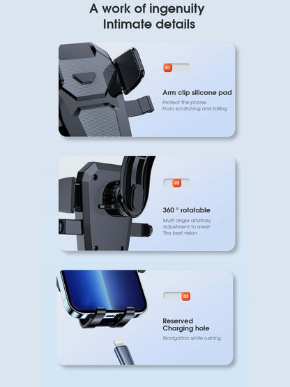 1pc Car Phone Holder, Adjustable Telescopic Suction Cup Photography Stand, Portable
