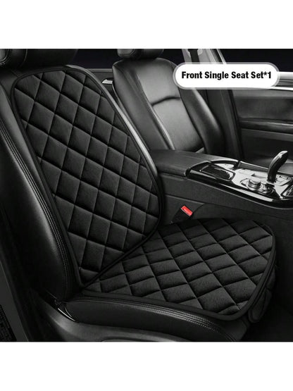 1pc Car Seat Cushion, Warm Seat Cushion, A Must-Have For Cars In Winter, Plush Car Seat Cushion To Keep Warm