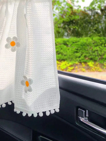 1pc Car Sunshade Side Curtain Suction Cup Type Interior Curtains Baby Children's Sunscreen Thermal Insulation Window Sunshade Curtains