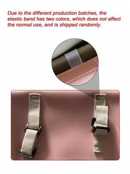 1pc Car Tissue Box, Universal Sun Visor Hanging Tissue Holder, Creative Armrest Storage Bag, Suitable For Various Car Models, Enhance Interior Cleaning Convenience, Ideal Gift For Women, Car Accessori
