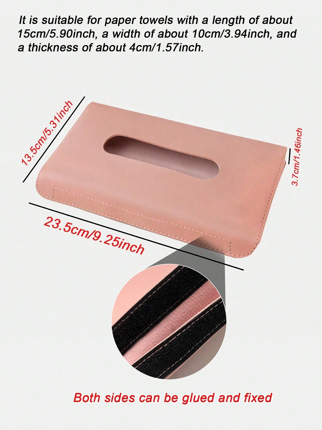 1pc Car Tissue Box, Universal Sun Visor Hanging Tissue Holder, Creative Armrest Storage Bag, Suitable For Various Car Models, Enhance Interior Cleaning Convenience, Ideal Gift For Women, Car Accessori