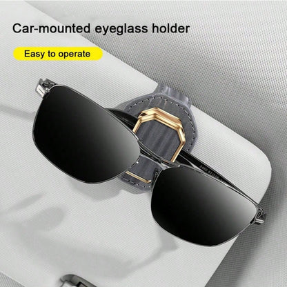 1pc Car Visor Glasses Holder Premium Design Unisex Car Interior Sun Visor Fashion Glasses Storage Clip