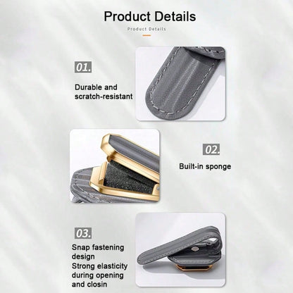 1pc Car Visor Glasses Holder Premium Design Unisex Car Interior Sun Visor Fashion Glasses Storage Clip