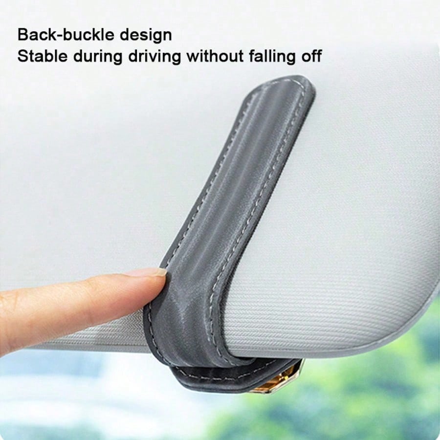 1pc Car Visor Glasses Holder Premium Design Unisex Car Interior Sun Visor Fashion Glasses Storage Clip