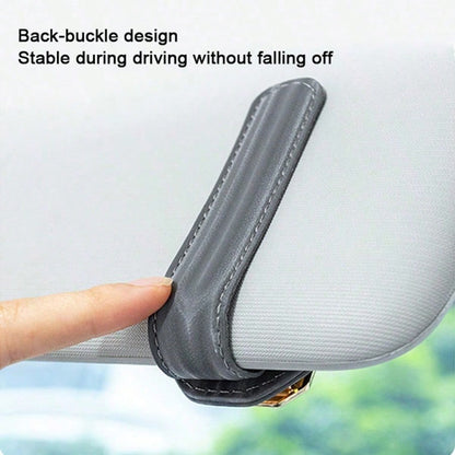 1pc Car Visor Glasses Holder Premium Design Unisex Car Interior Sun Visor Fashion Glasses Storage Clip