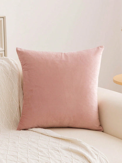 1pc Chenille Decorative Pillow Cover, Soft Woven Texture Luxury Cushion Cover For Bed And Living Room Sofa