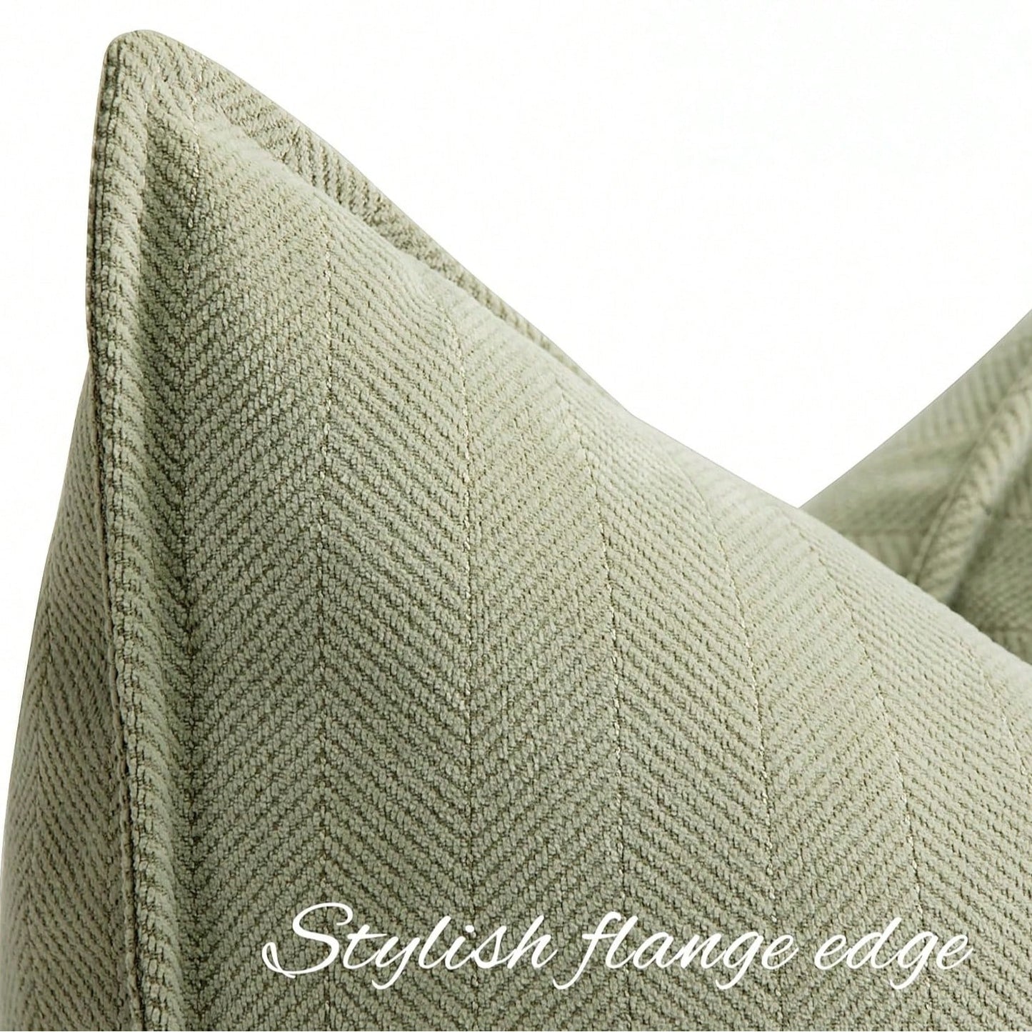 1pc Chenille Herringbone Pattern Throw Pillow Cover (Pillow Insert Not Included), Farmhouse Style Home Decor Sofa Cushion Cover, Solid Color Home Decoration Suitable For Bedroom, Balcony, Living Room
