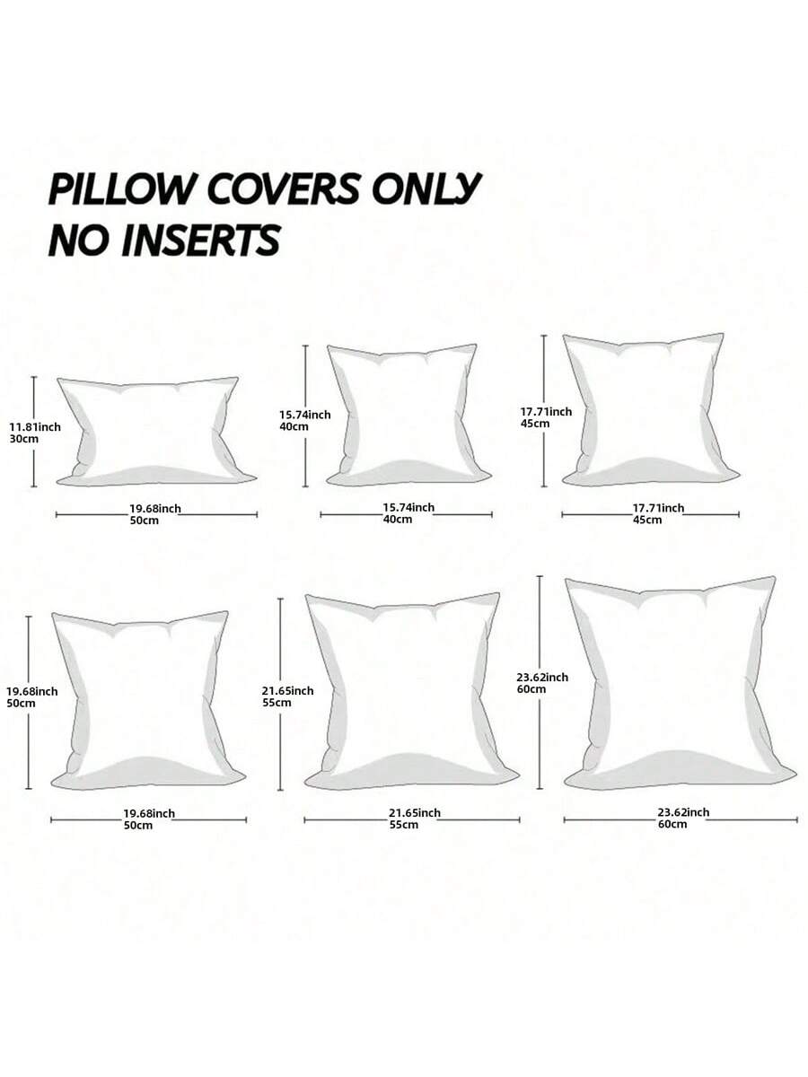 1pc Chenille Tassel Decorative Throw Pillow Cover, Minimalist & Practical Multifunctional