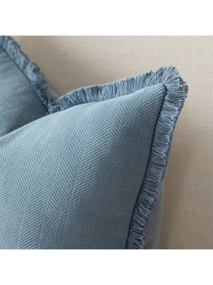 1pc Chenille Tassel Decorative Throw Pillow Cover, Minimalist & Practical Multifunctional