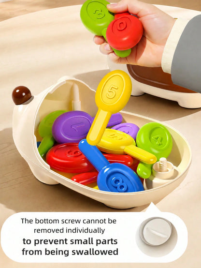 1pc Children's Early Education Assembling Hedgehog Toy, Intelligence Development & Hand-Eye Coordination Exercise, Baby Holiday Gift