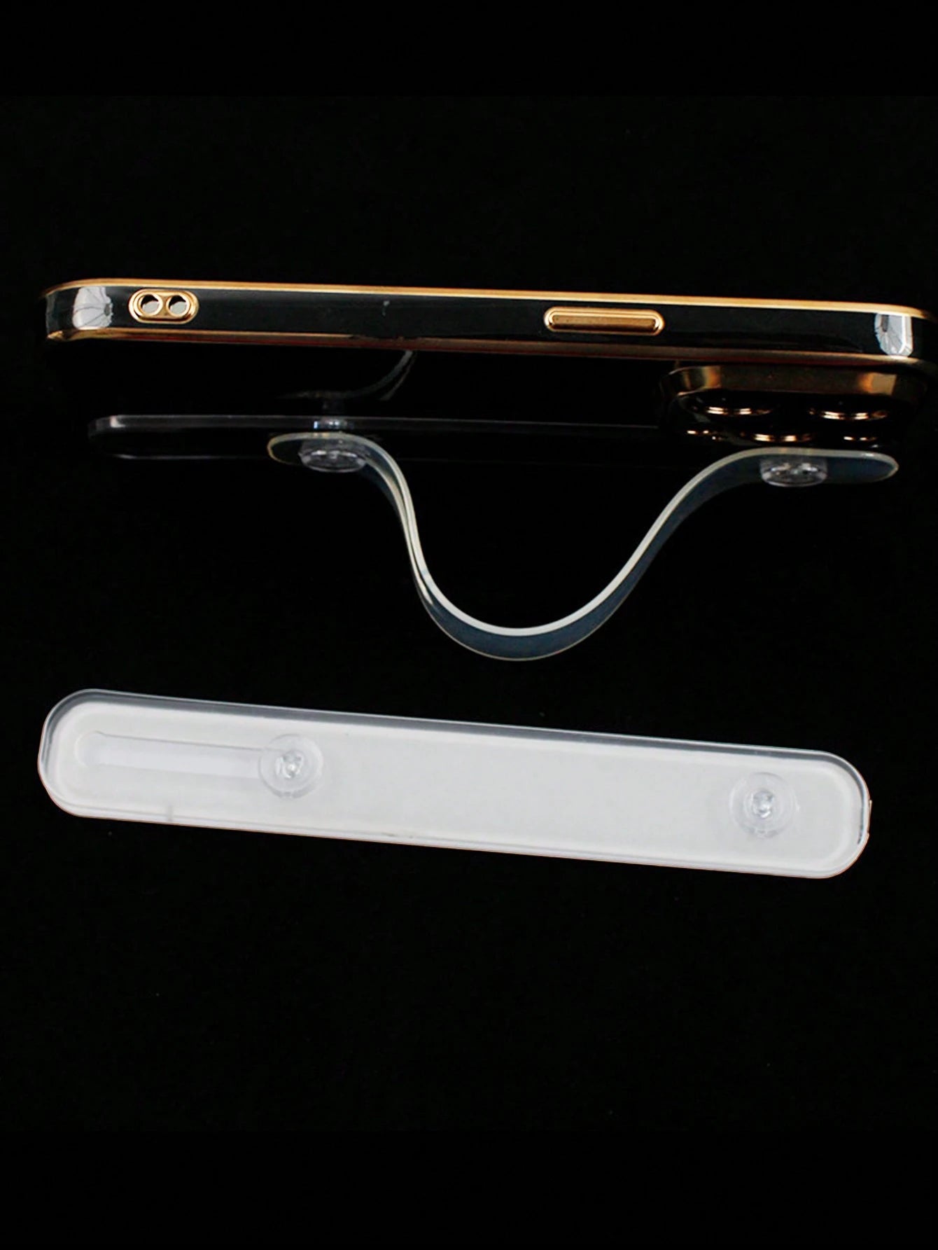 1pc Clear Adhesive Wristband Bracket For Phone, Wrist Strap Holder Back Clip Phone Wristband Back Adhesive Wrist Support Compatible With IPhone, Android Phone, Gift For Birthday, Family, Friends Finge
