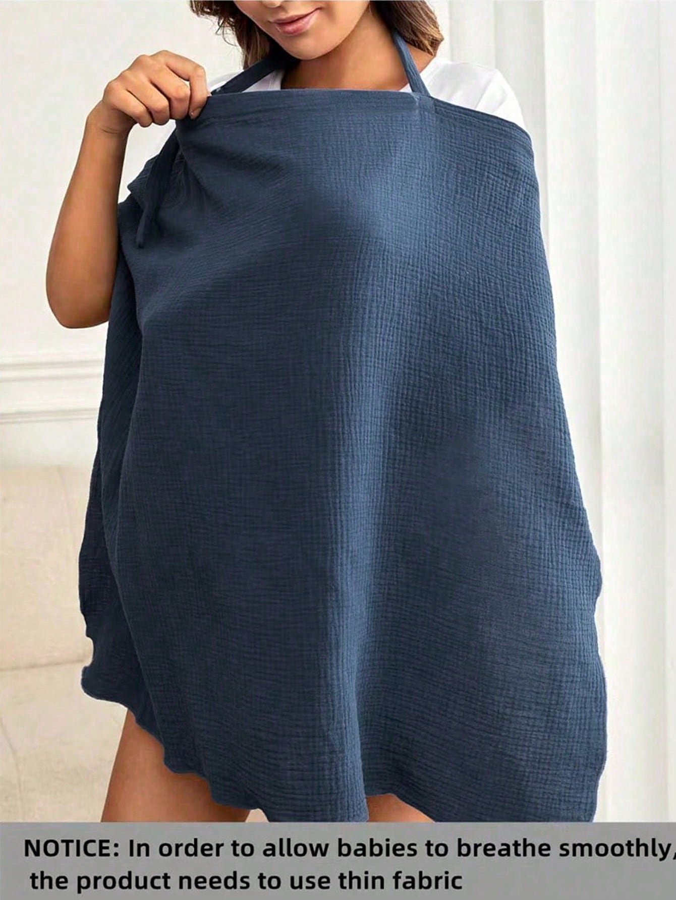 1pc Comfortable Breathable Multifunctional Nursing Cover, Anti-Peeping Pure Cotton Delicate Printed Nursing Scarf, Breastfeeding Shirt For Moms, Nursing Apron, Suitable For All Seasons