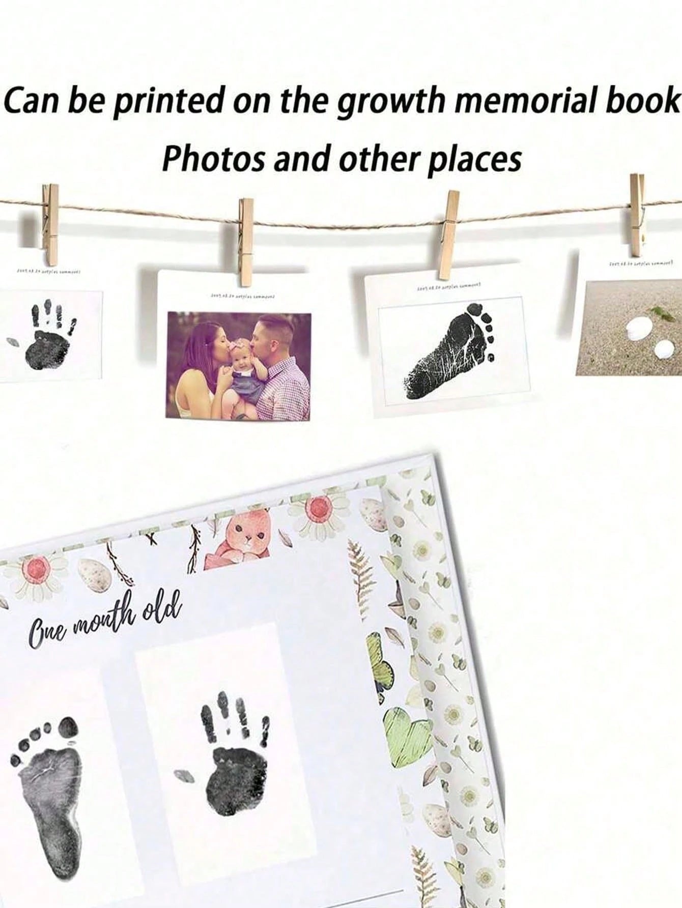 1pc Create Lasting Memories With This DIY Hand And Footprint Kit- Perfect Child Shower GiftOffice,School,Drawing,Student,Boys,Girls,School Supplies