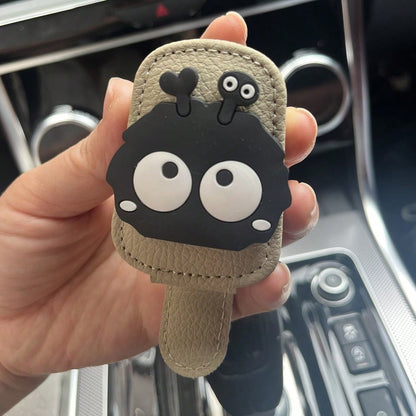 1pc Creative Coal Ball Design Car Sunglasses Holder| Magnetic Clip-On Sun Visor Organizer For Glasses – Quick Release & Anti-Slip| Universal Fit For All Cars