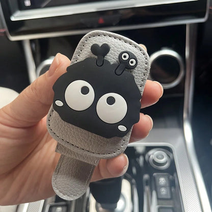1pc Creative Coal Ball Design Car Sunglasses Holder| Magnetic Clip-On Sun Visor Organizer For Glasses – Quick Release & Anti-Slip| Universal Fit For All Cars